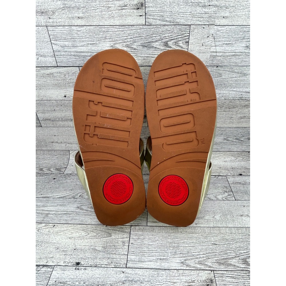 FitFlop Iqushion Ergonomic Fringe Gold Thong‎ Sandals US 7 EUR 38 - Picture 12 of 12